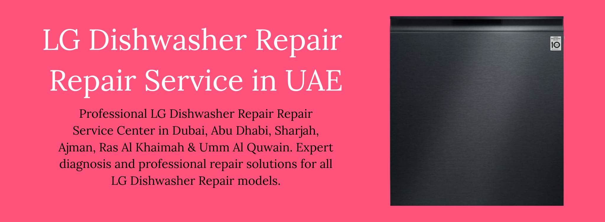 LG Dishwasher Repair Service Sharjah